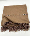 swati dark brown shawl double fiber lint free